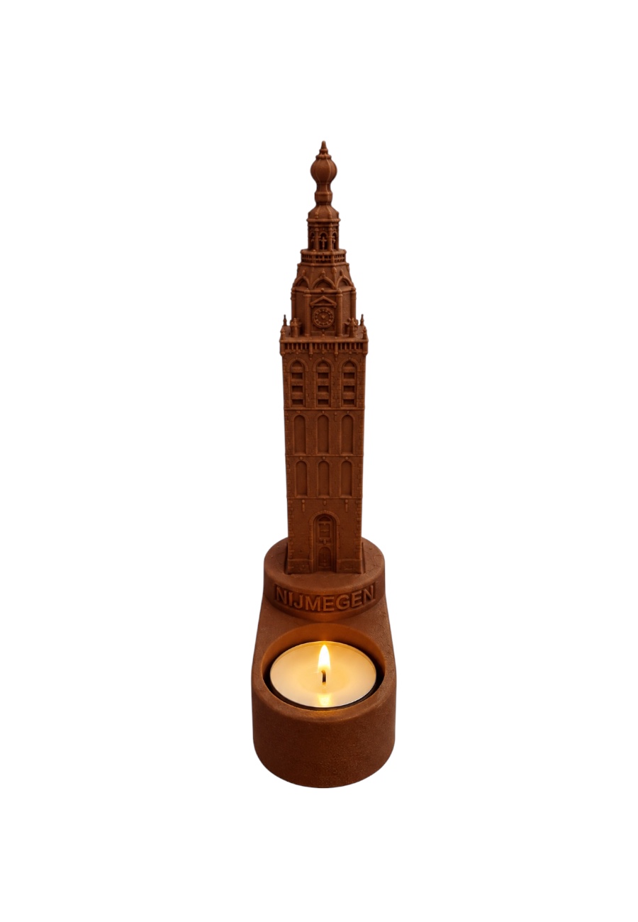 Stevenstoren/stevenskerk met waxine lichtje