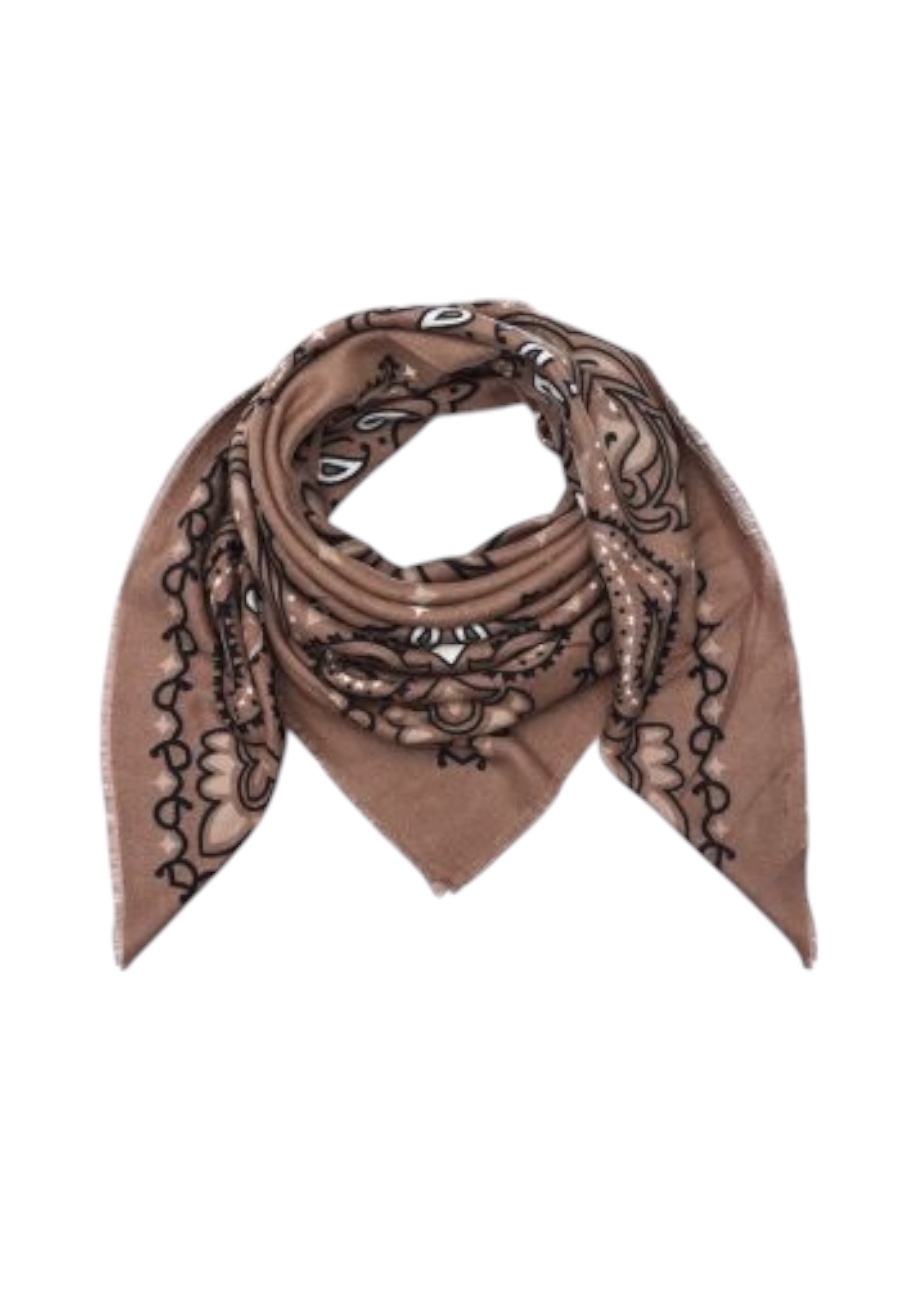 Wollige vierkante shawl