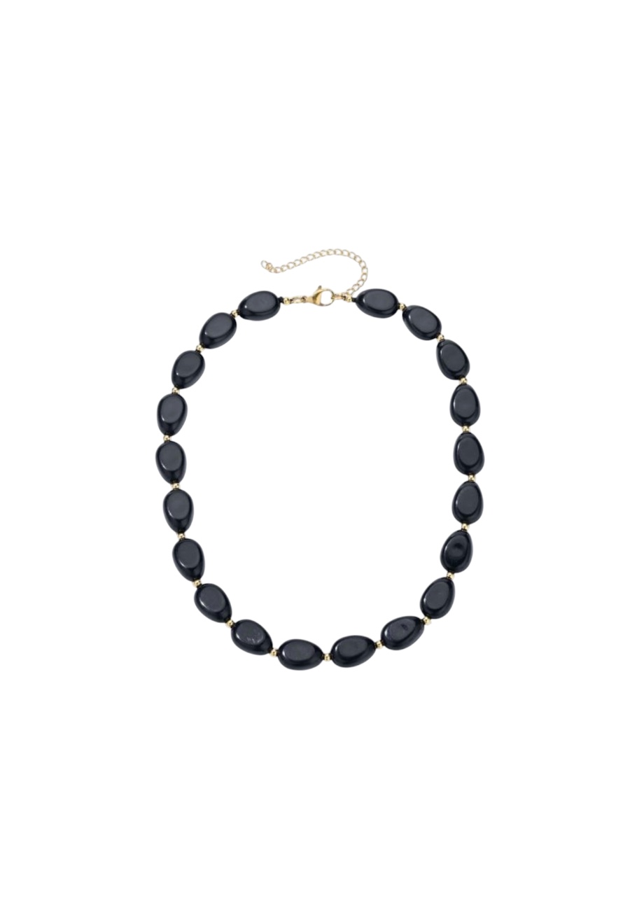 Petrol groene kralenketting