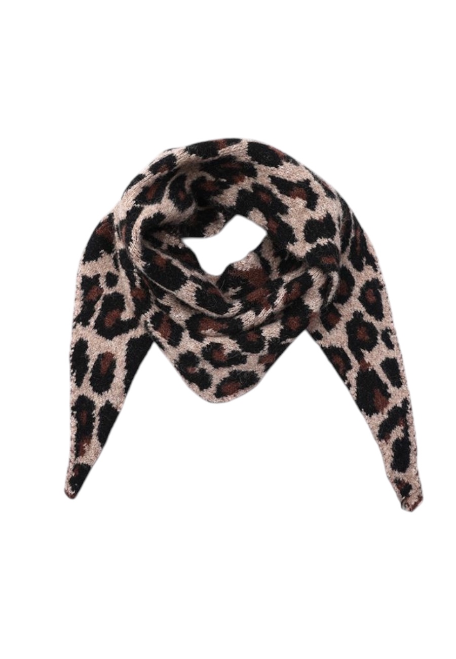 Driehoek leopard shawl