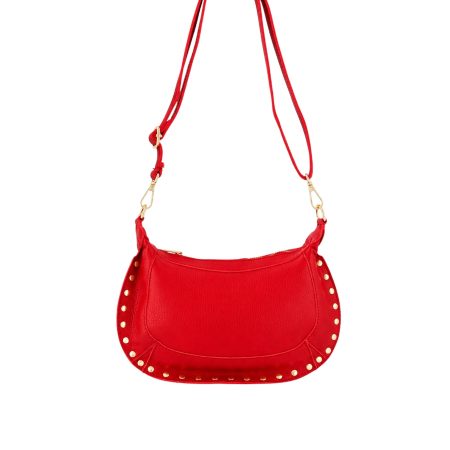 Leren rode tas