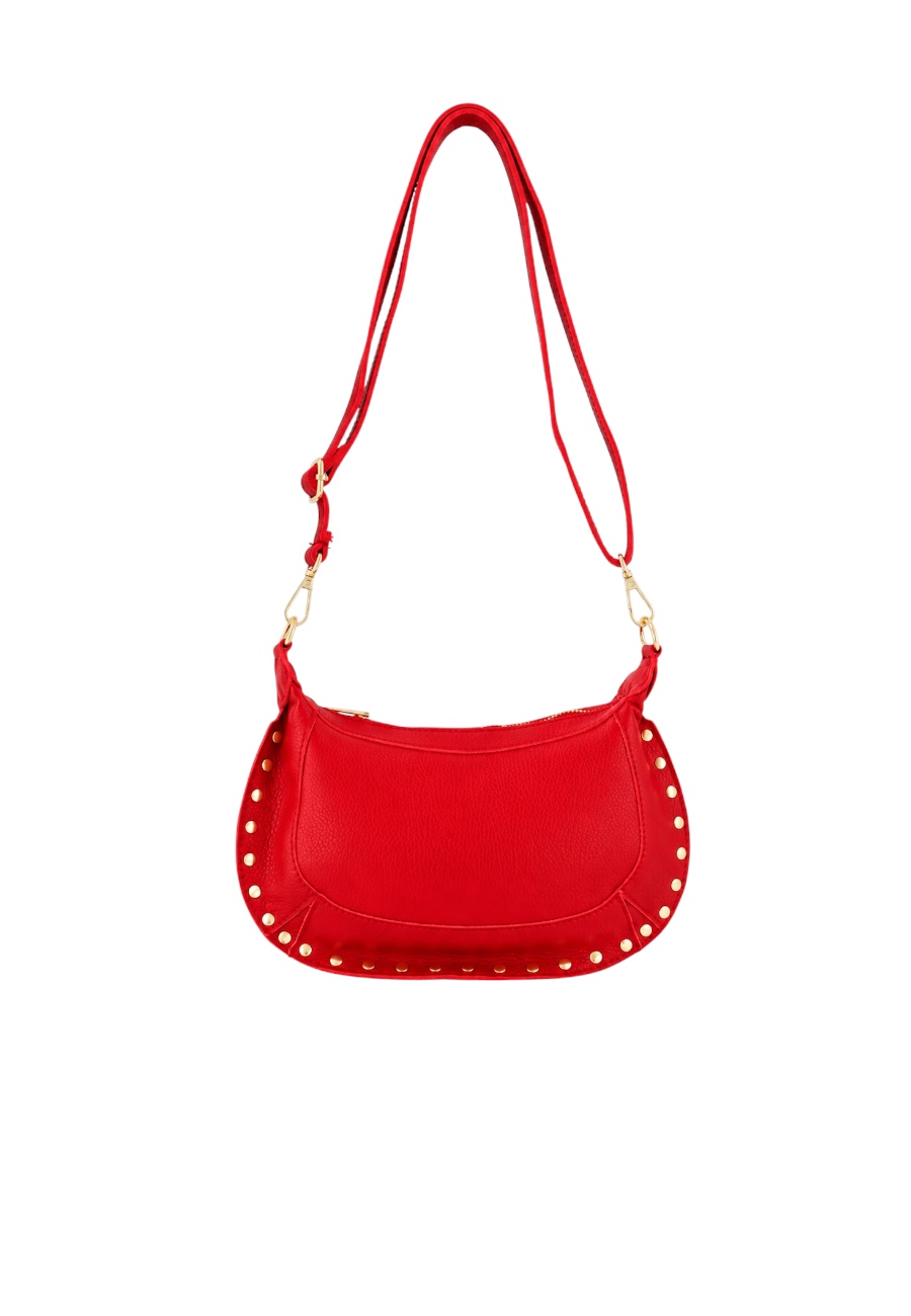 Leren rode tas