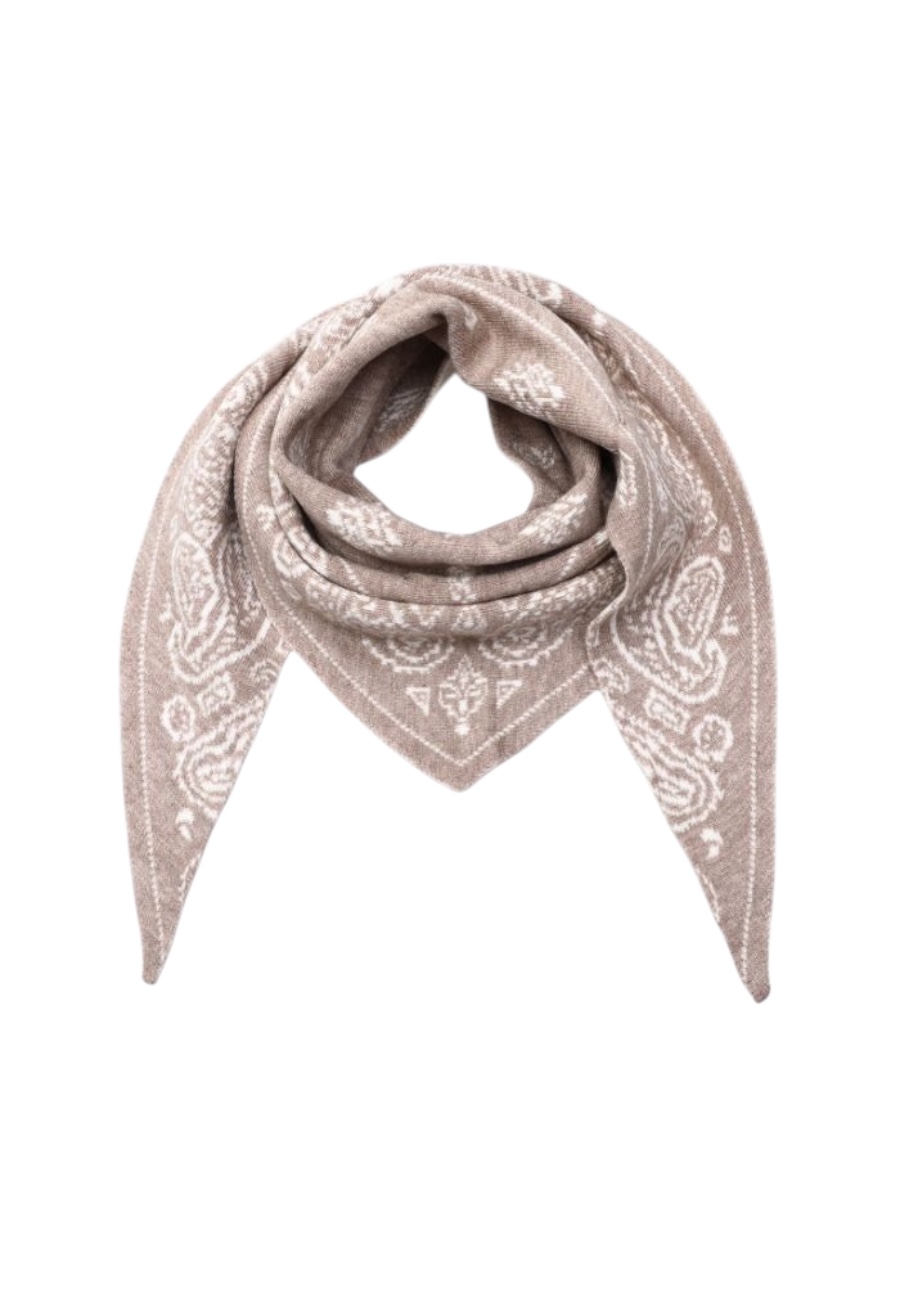 Driehoek wollige shawl