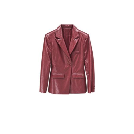 Burgundy lak blazer