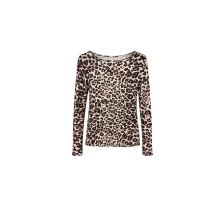 Cashmere shirt leopard print