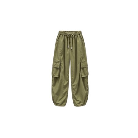 Olijfgroene cargo balloon broek