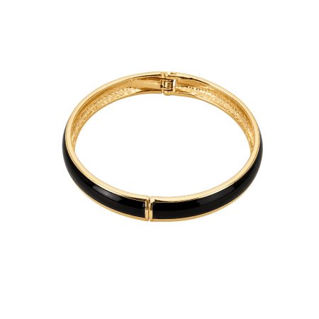 Geëmailleerde armband, zwart