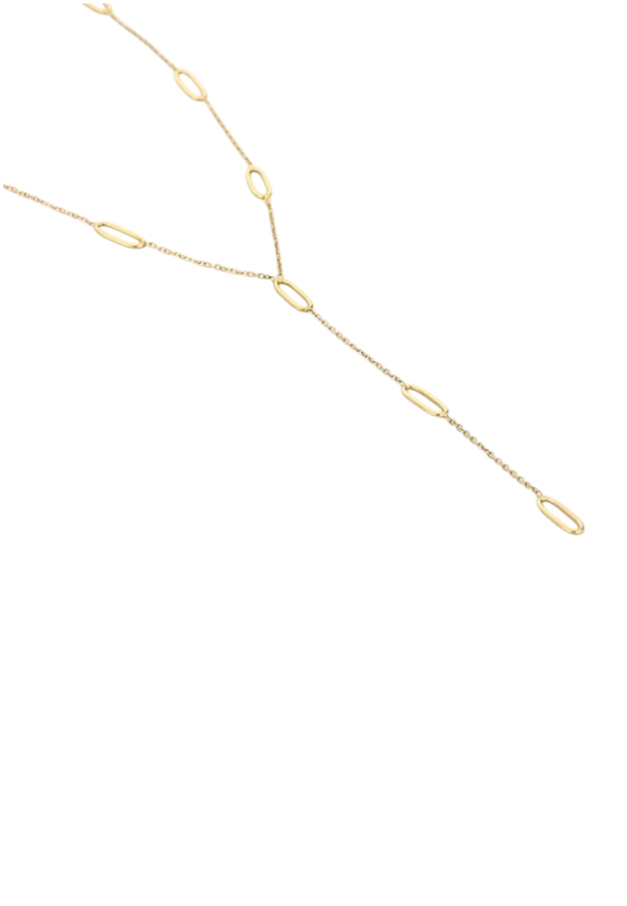 Goudkleurige verstelbare ketting met rondjes