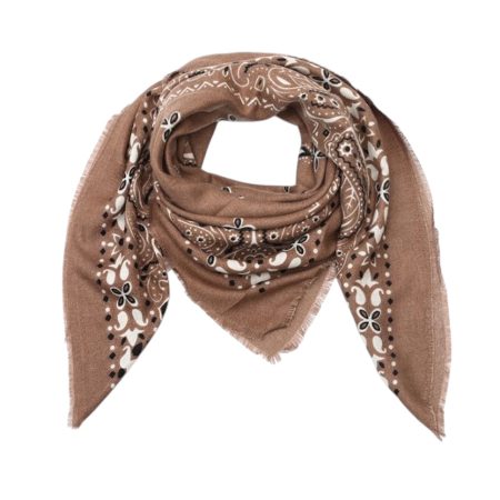 Vierkante wollige shawl