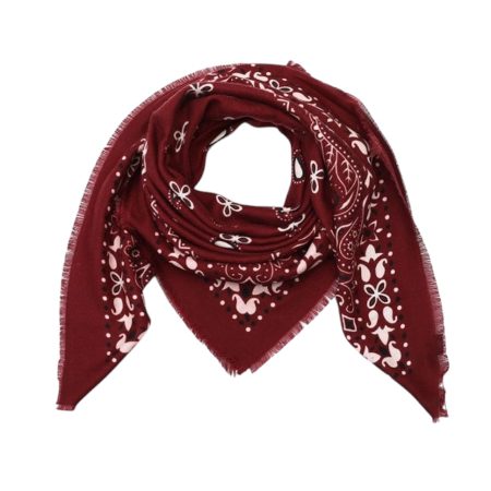 Vierkante wollige shawl