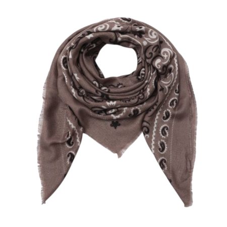 Vierkante wollige shawl