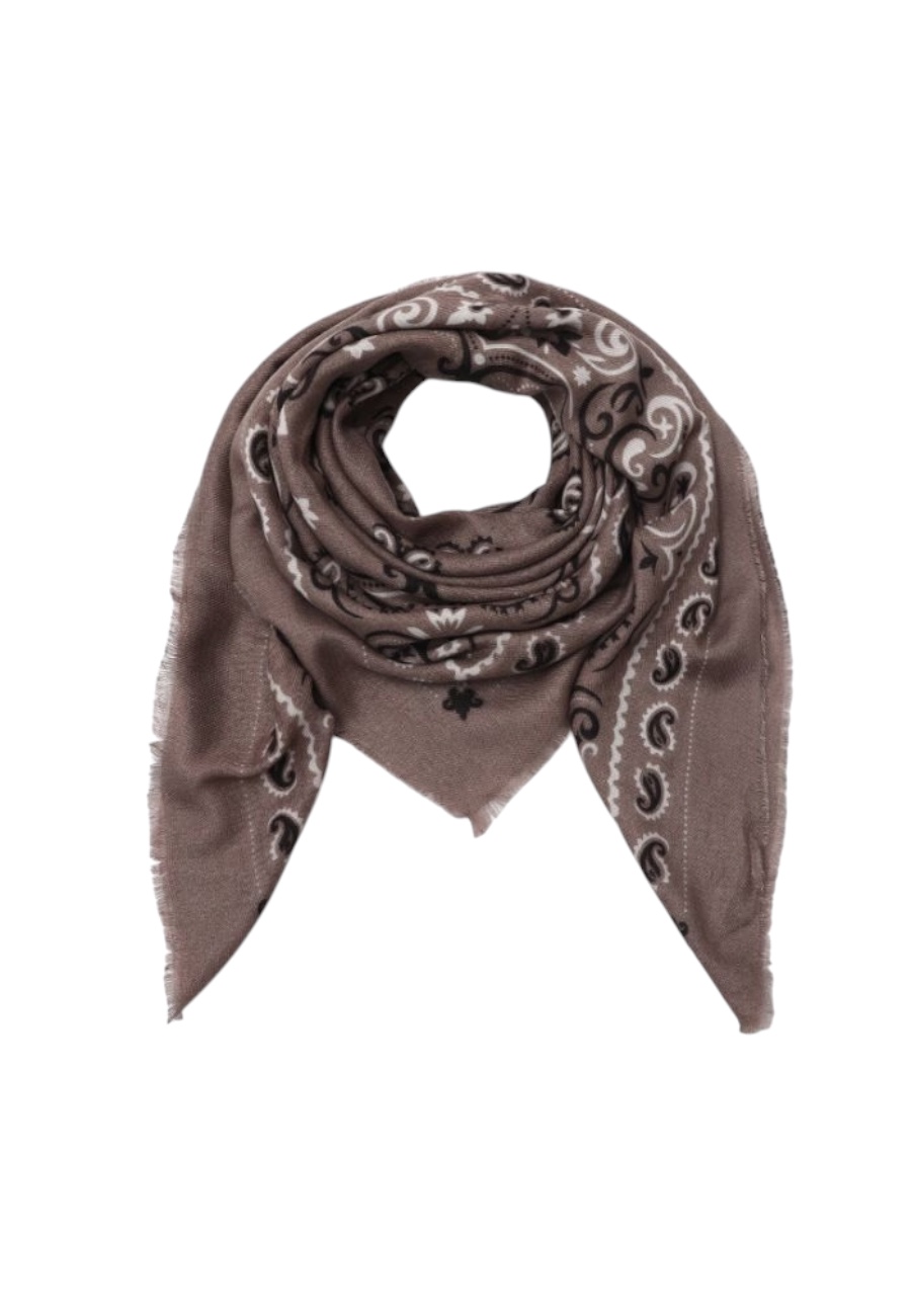 Vierkante wollige shawl