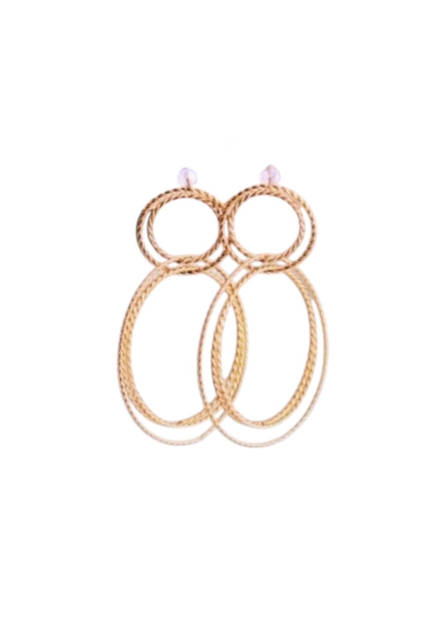 Luxe goudkleurige statement oorbellen