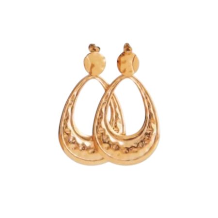 Luxe goudkleurige statement oorbellen