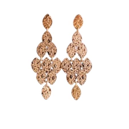 Luxe goudkleurige statement oorbellen