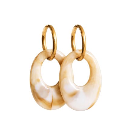 Luxe goudkleurige statement oorbellen